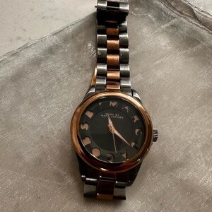 Marc Jacobs Black and Gold Watch